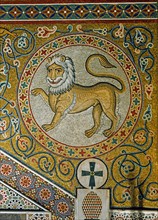 Trône royal de la chapelle palatine de Palerme (détail)