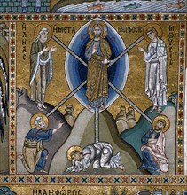 La Transfiguration. Mosaïque de la chapelle palatine de Palerme