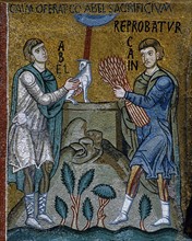 Chapelle palatine de Palerme
Mosaïque byzantine
La Genèse
Caïn et Abel présentent leur offrande