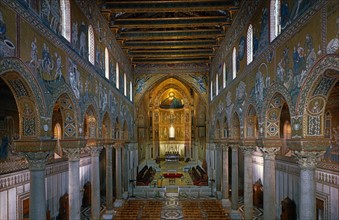 Interior of the Cathedral of Santa Maria Nuova de Monreale