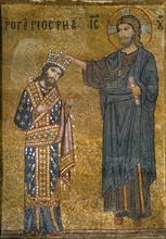 Roger II de Sicile couronné par le Christ
