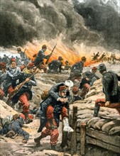 Guerre de tranchées sur le front français en 1914