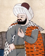 Mehmed II le Conquérant, sultan de l'Empire Ottoman de 1444 à 1446 (détail)