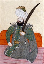 Osman I, 1st Sultan of the Ottoman Empire from 1281 to 1326 (detail)