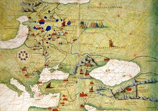 Carte de la Russie et du Moyen Orient