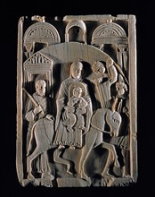 Ivory tablet representing the Flight into Egypt