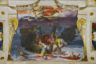 Tibaldi, Le naufrage du navire d'Ulysse pendant la tempête
