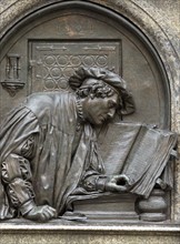 Martin Luther traduisant la Bible en allemand