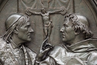 The Leipzig dispute: opposition between Martin Luther and Johannes Eck