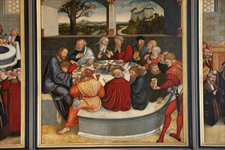 Cranach the Elder, Altarpiece of the Reformation, central panel: the Last Supper