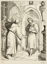 The life of Martin Luther: Martin Luther at the Augustinian Hermit Monastery in Erfurt on July 17, 1505