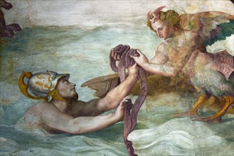 Allori, Ino sauve Ulysse du naufrage en lui offrant son voile (détail)