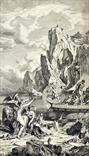 Ulysse est attaché au mât de son navire pour résister aux séductions des Sirènes