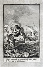 Venus asks Neptune to sink Telemachus' ship