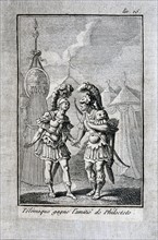 Telemachus wins Philocte's friendship