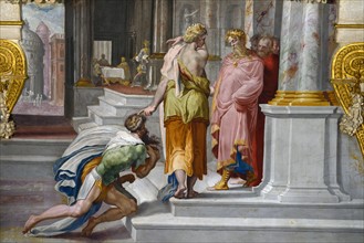 Tibaldi, Ulysse à la cour des Phéaciens (détail)