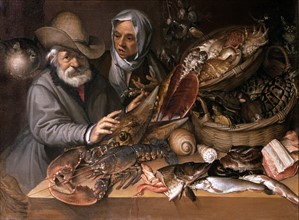 Passarotti, L'étal du poissonnier