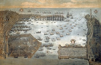 View of the Port of Genoa in 1597