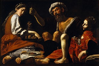 Battistello, Lot and his daughters
