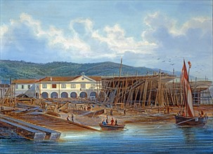 Alberto Rieger, Vue du chantier naval de San Rocco à Trieste