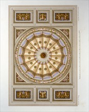 Hitzig, Décoration de plafond de la chambre bleue du palais Revoltella à Trieste