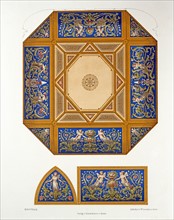 Hitzig, Décoration de plafond de la chambre bleue du palais Revoltella à Trieste
