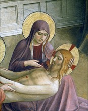 Fra Angelico, La Déploration du Christ (détail)