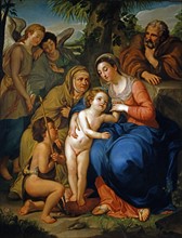 Mengs, La Sainte Famille avec Sainte Elisabeth, Saint Jean Baptiste et deux anges