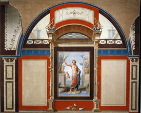 Mengs, Copie de fresques de la villa Negroni, près de Rome. Sur le panneau central : Vénus entourée d'Amours