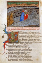 "La Divine Comédie", L'Enfer : Dante et Virgile parmi les Hypocrites, quittent frère Gaudent et se dirigent vers le pont effondré