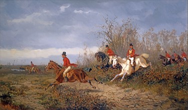 Alexander von Bensa, Chasse au renard