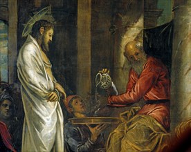 Tintoretto, Le Christ devant Pilate (détail)