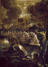 Tintoretto, Le Baptême du Christ (détail)