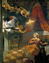 Tintoretto, L'Annonciation (détail)
