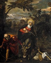 Tintoretto, La fuite en Egypte (détail)