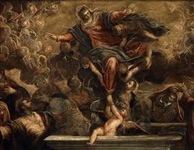 Tintoretto, L'Assomption de la Vierge (détail)