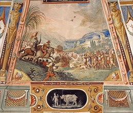 Plafond de l'Armurerie à la Galerie des Offices à Florence (détail)