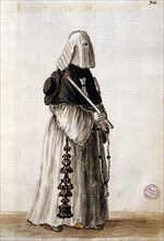 Van Grevenbroeck, Vêtement de la Confrérie du Suffrage des morts, fondée en 1615 à l'église de San Geremia à Venise