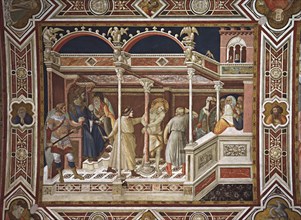Lorenzetti, La Flagellation du Christ. Le Christ à la Colonne