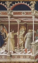 Lorenzetti, La Flagellation du Christ. Le Christ à la Colonne (détail)