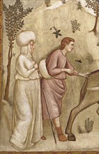 Giotto, La fuite en Egypte (détail)