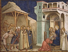 Giotto, L'Adoration des Mages (détail)