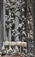 Cathédrale de Messine, détail du portail central