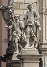 Sculptures de Giovanni Battista Marino représentant David et Jonas