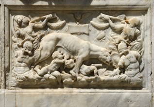 Allégorie du Tibre avec la légende de Romulus et Remus
