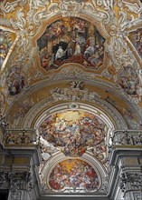 Voûte de la Basilique Saint Benoît à Catane (Sicile)