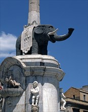 Fontaine de l'Eléphant à Catane (Sicile)