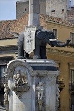 Fontaine de l'Eléphant à Catane (Sicile)
