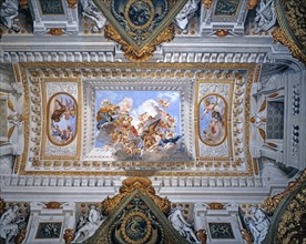 Plafond d'une salle du musée de l'Argenterie du Palais Pitti à Florence