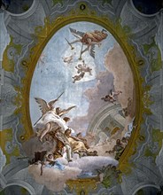 Tiepolo, Allégorie du Mérite, entre Noblesse et Vertu